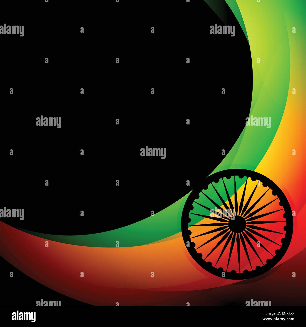 wave style indian flag background Stock Vector Image & Art - Alamy