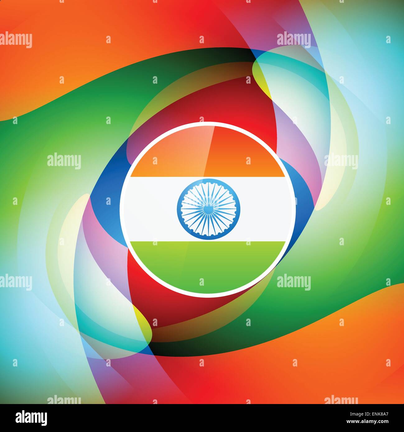stylish indian flag wave background Stock Vector Image & Art Alamy