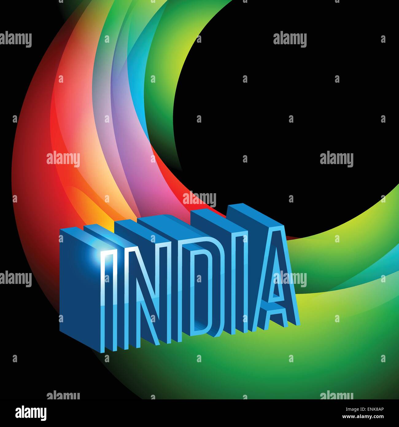 wave style indian flag background Stock Vector Image & Art - Alamy