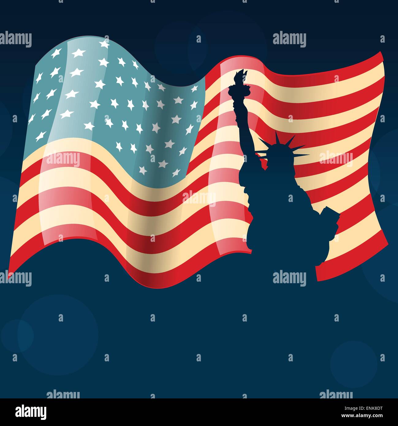 american flag with statue of liberty Stock Vector Image & Art - Alamy