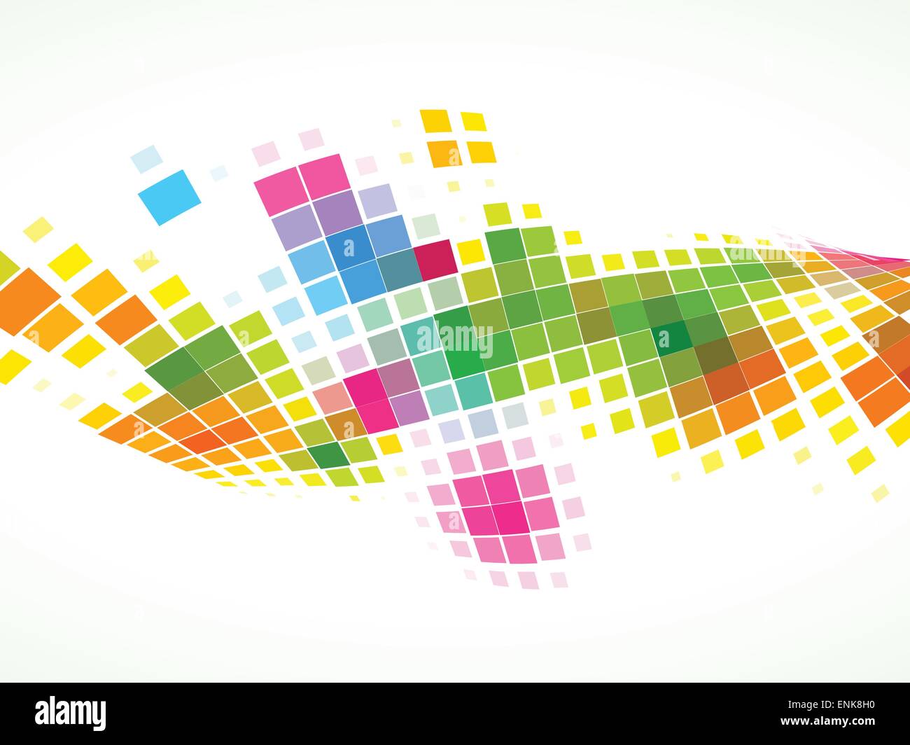 vector mosaic wave background illustration Stock Vector Image & Art - Alamy