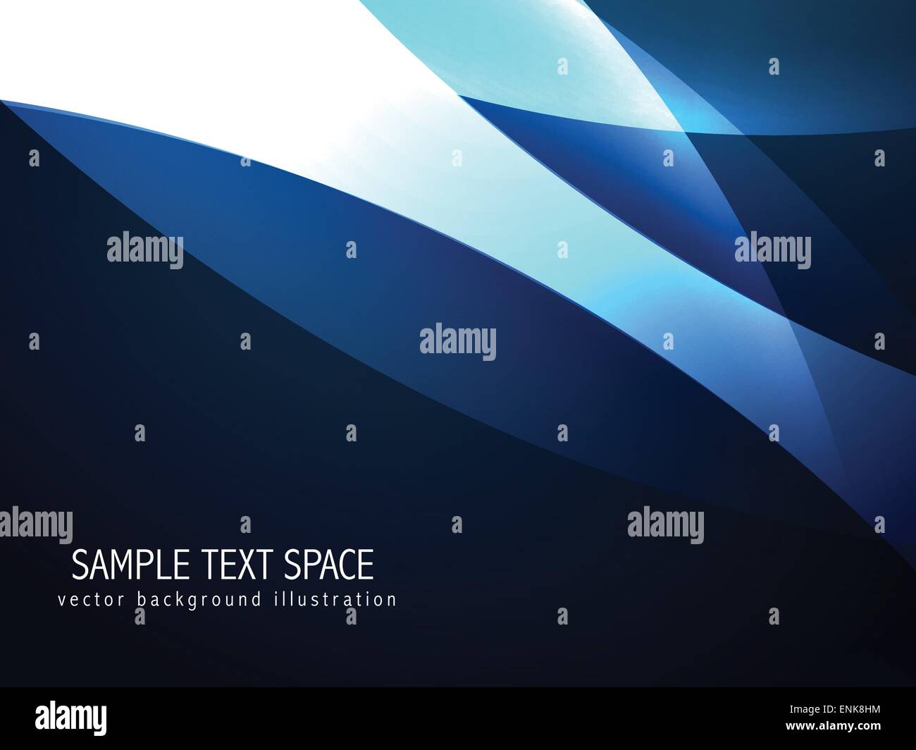 vector illustration of stylish blue wave background Stock Vector Image ...