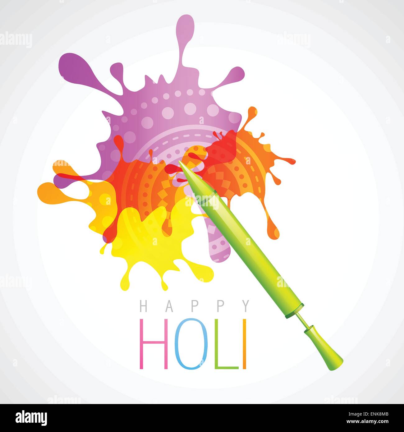 holi pichkari drawing