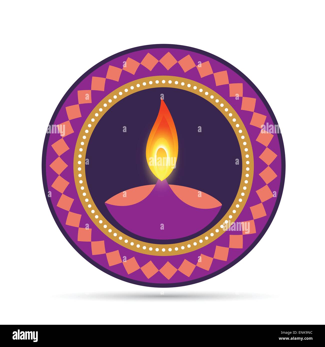 hindu diwali festival vector design Stock Vector