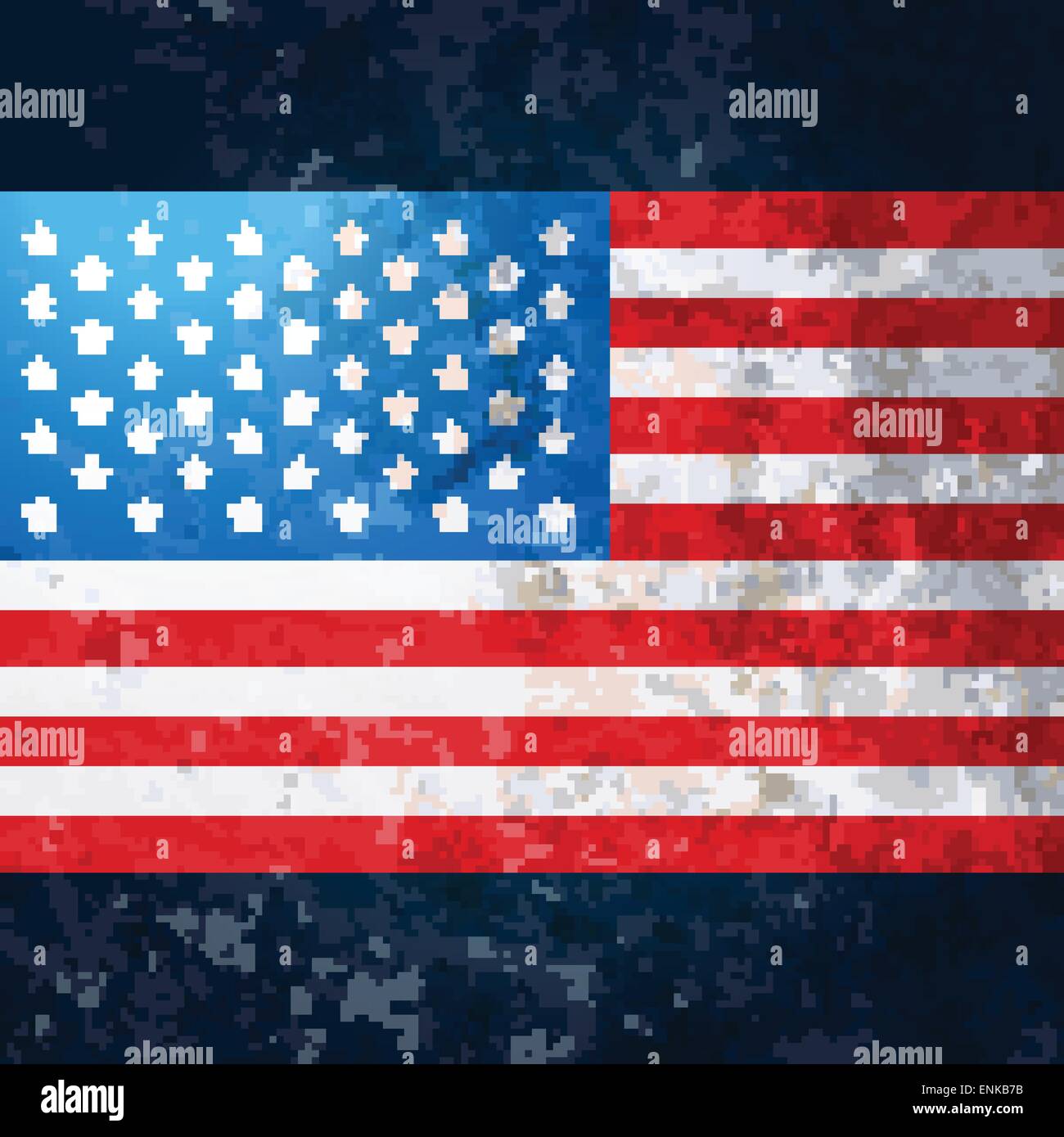 vector american flag in grunge style Stock Vector Image & Art - Alamy