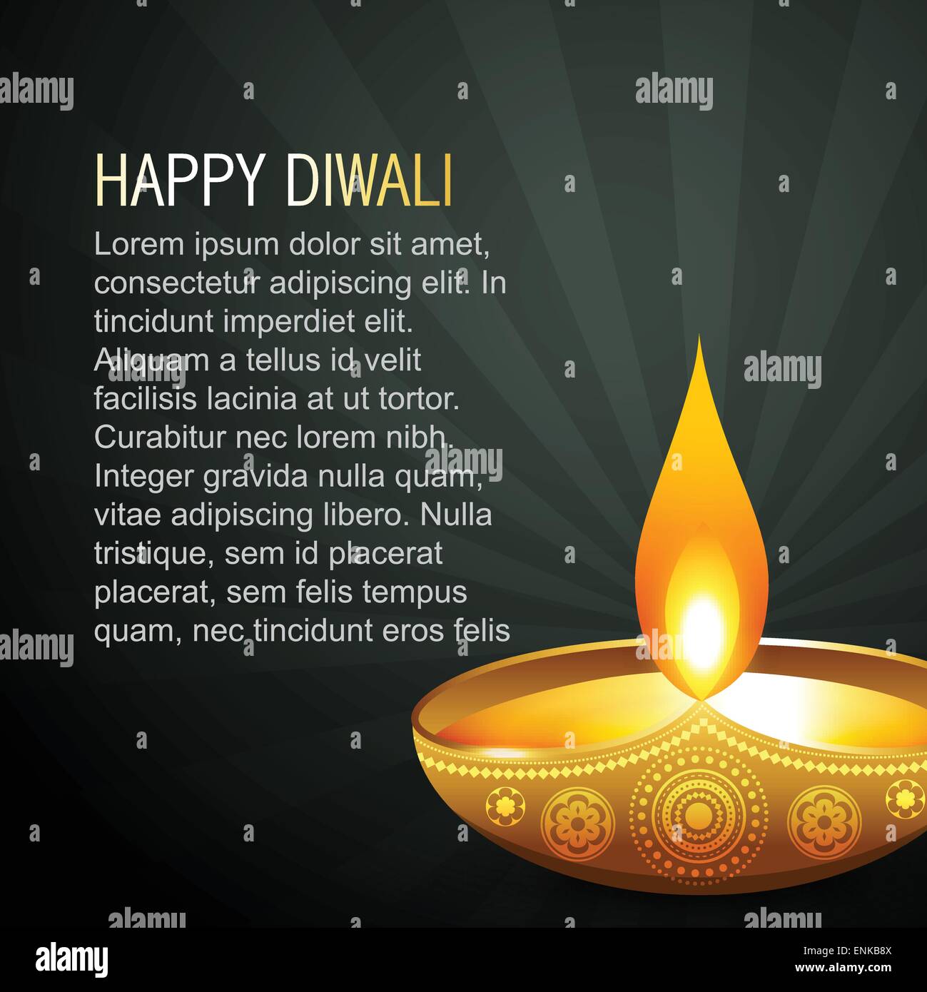 Script Background Diwali beautiful diwali background with space for your text Stock Vector Image ...