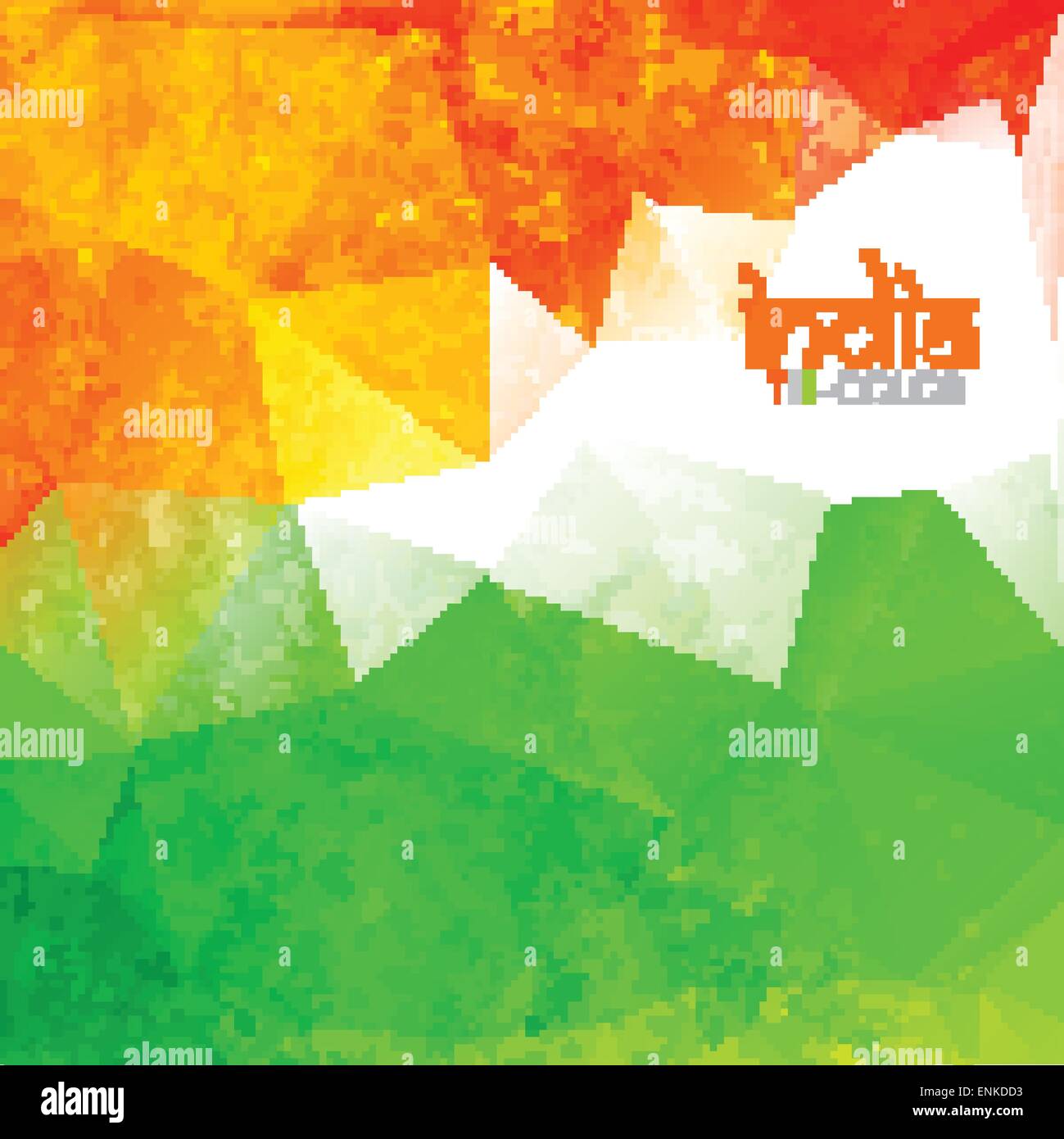 vector grunge style indian flag design Stock Vector Image & Art - Alamy