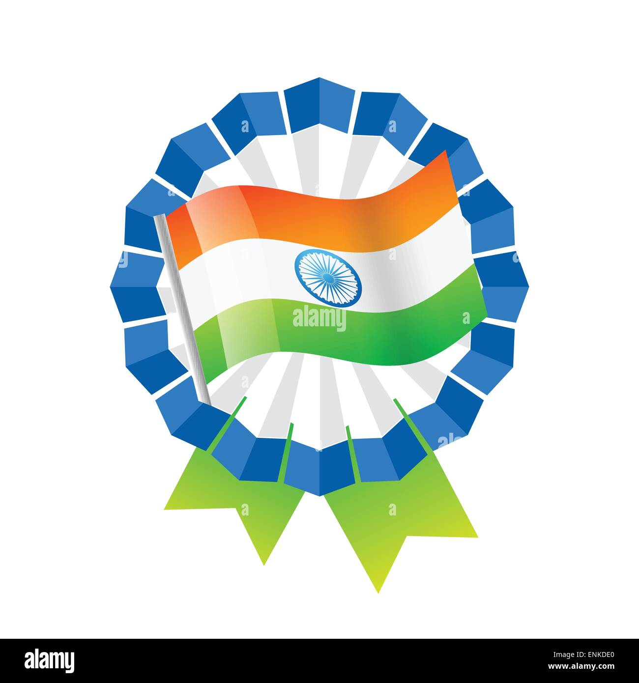 vector indian flag badge design Stock Vector Image & Art - Alamy