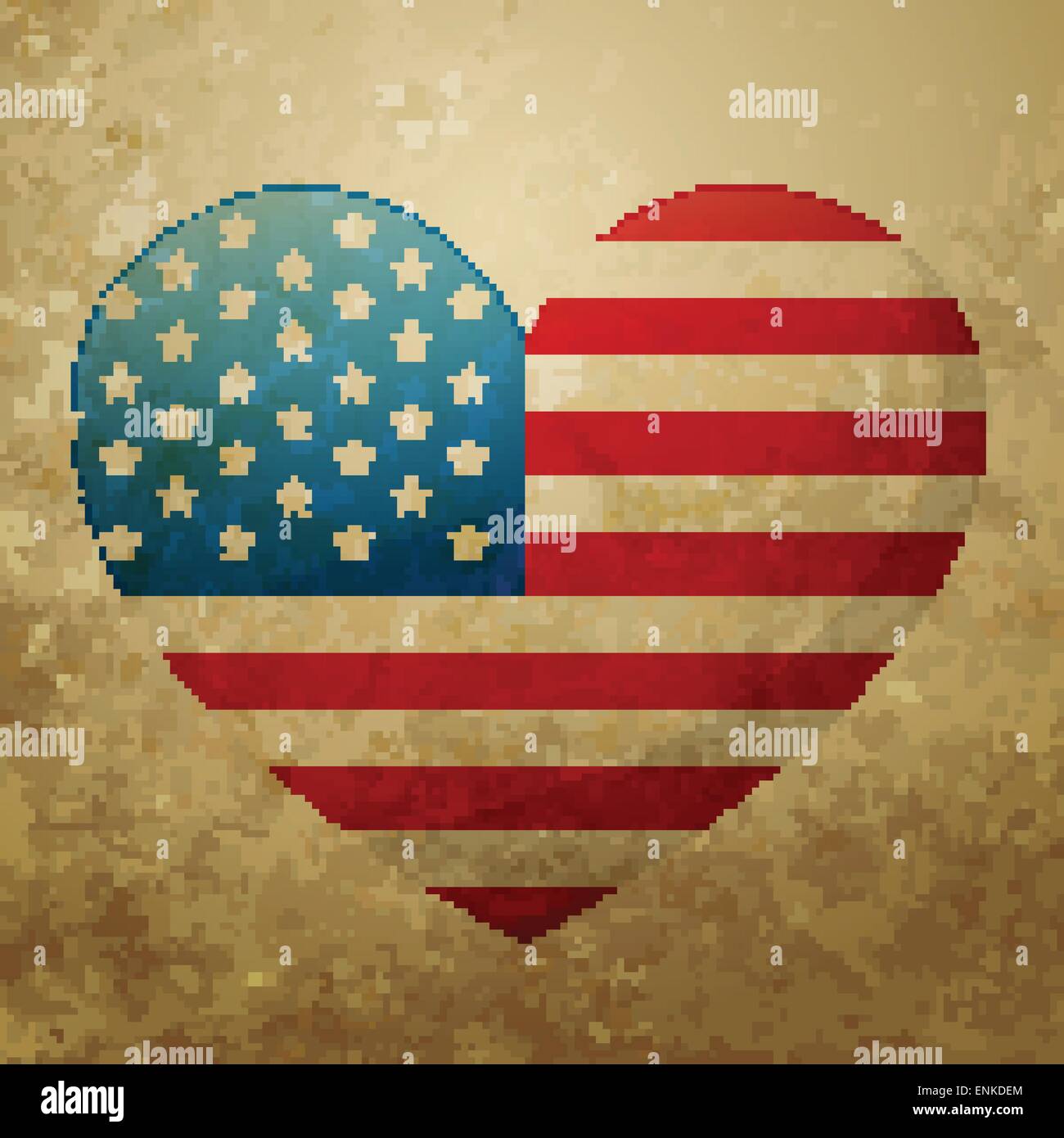 vector american flag heart design Stock Vector Image & Art Alamy