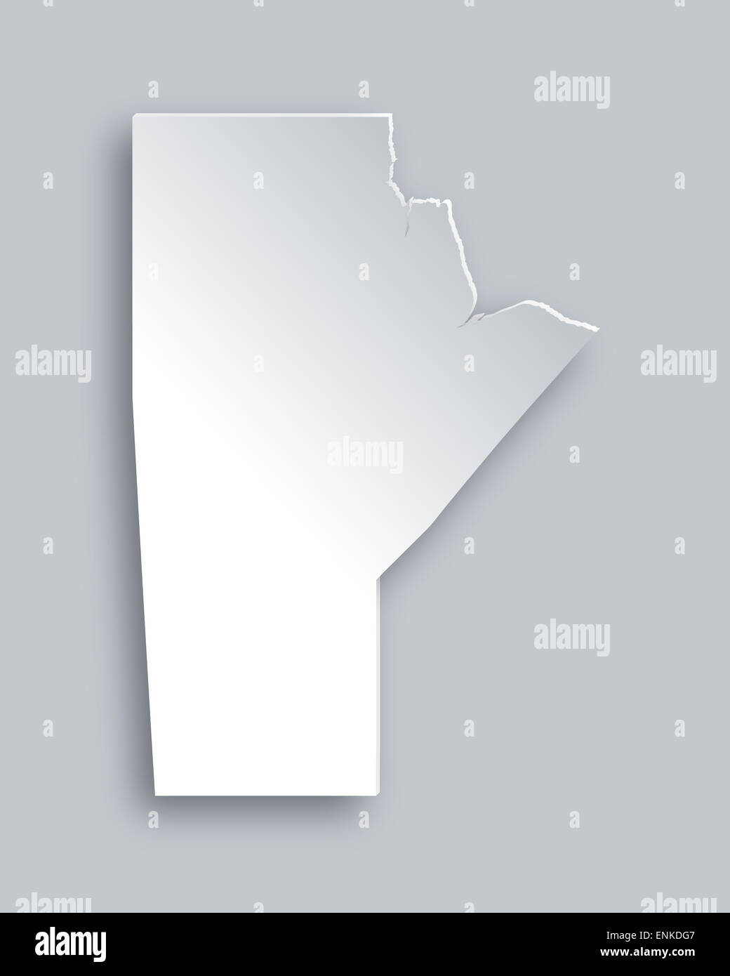 Map of Manitoba Stock Photo - Alamy