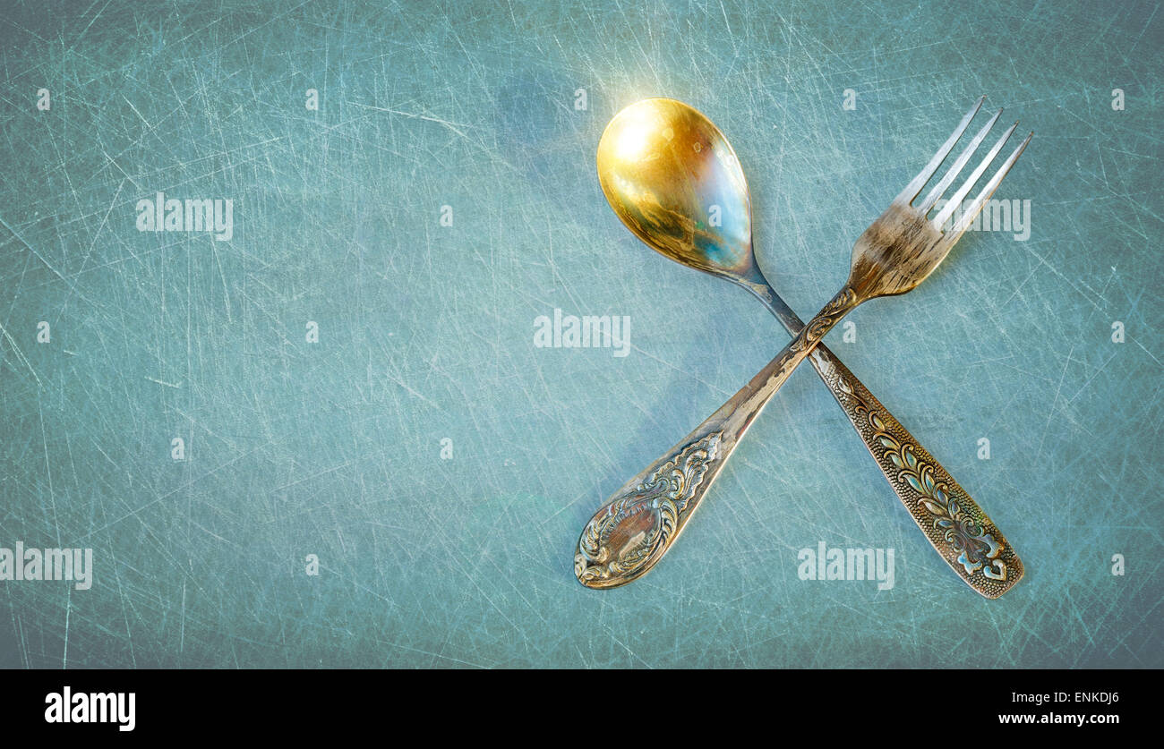 Spoon fork background hires stock photography and images Alamy