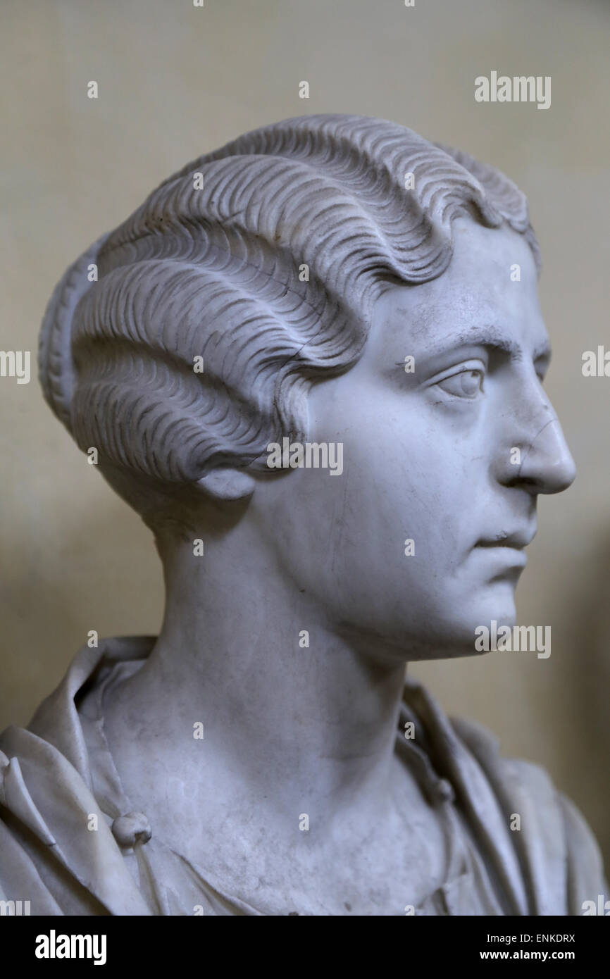 Bust Woman Antique Roman Hair Style 3rd Century Ad Vatican