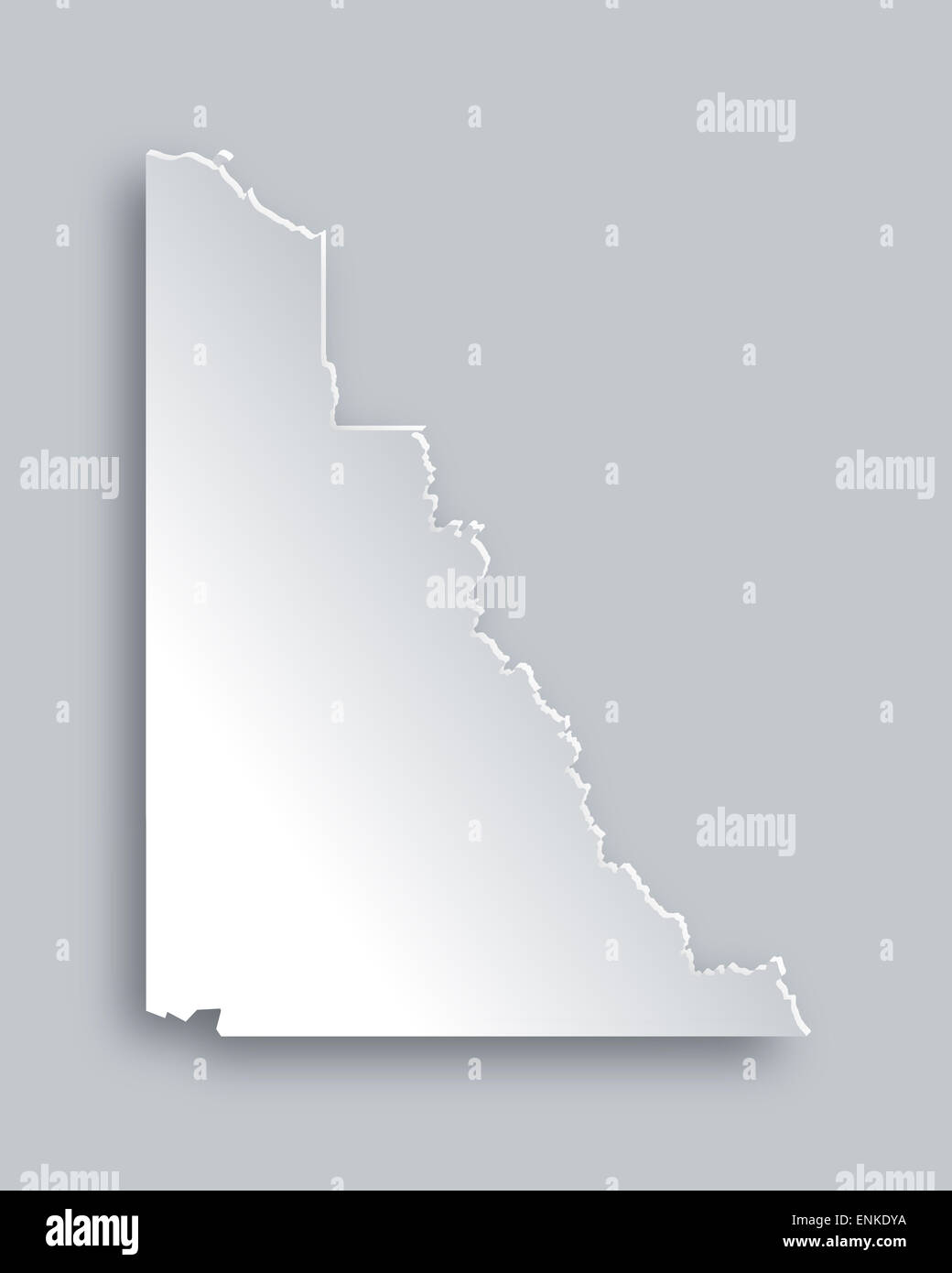 Map of Yukon Stock Photo - Alamy