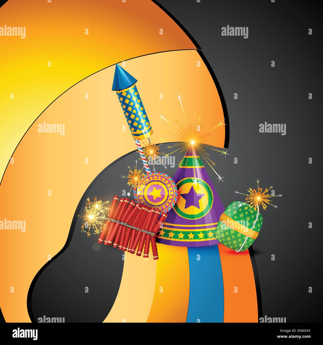 Vector attractive diwali crackers background hi-res stock photography and  images - Alamy