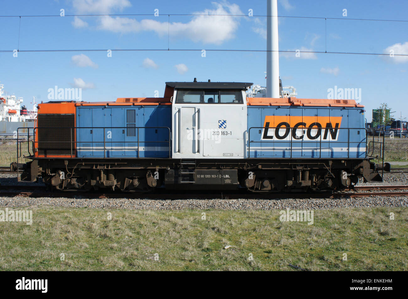 Locon 203 163-1 at the Westhaven, Port of Amsterdam, Stock Photo