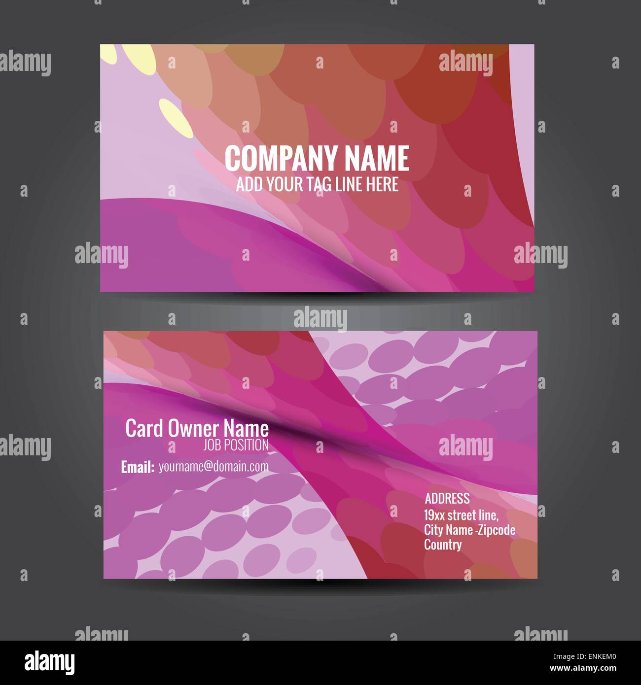 vector attractive business card template Stock Vector Image & Art Alamy