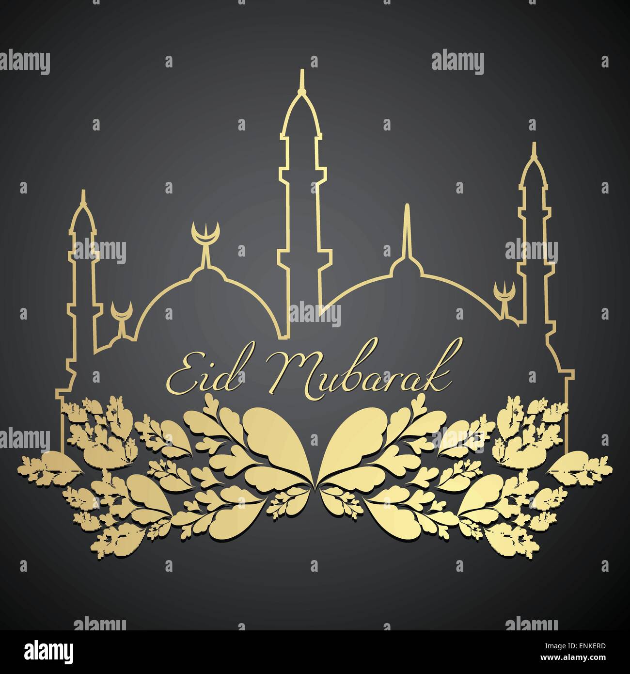stylish eid mubarak design illustration Stock Vector Image & Art ...