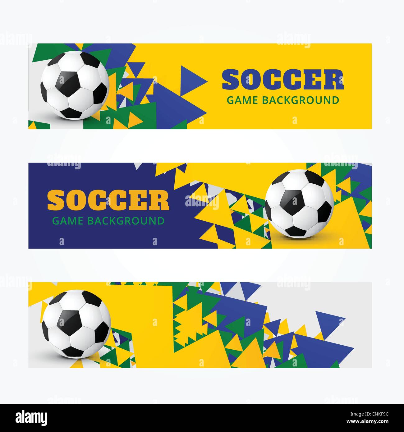 set of football soccer headers Stock Vector Image & Art Alamy