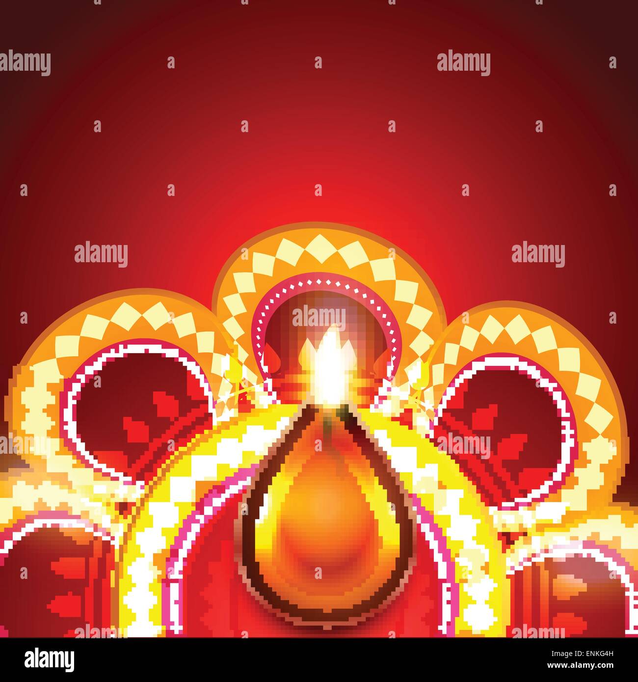 Vector stylish diwali diya background Stock Vector Image & Art - Alamy