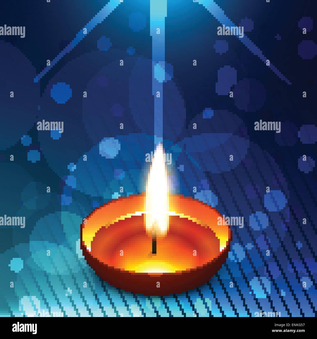 Vector glowing diwali diya on a background Stock Vector Image & Art - Alamy
