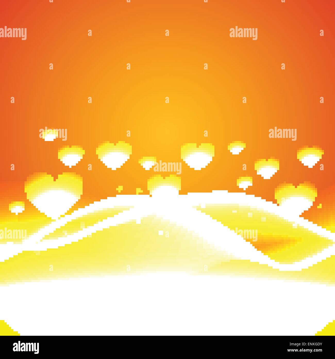 vector heart background with wave effect Stock Vector Image & Art - Alamy