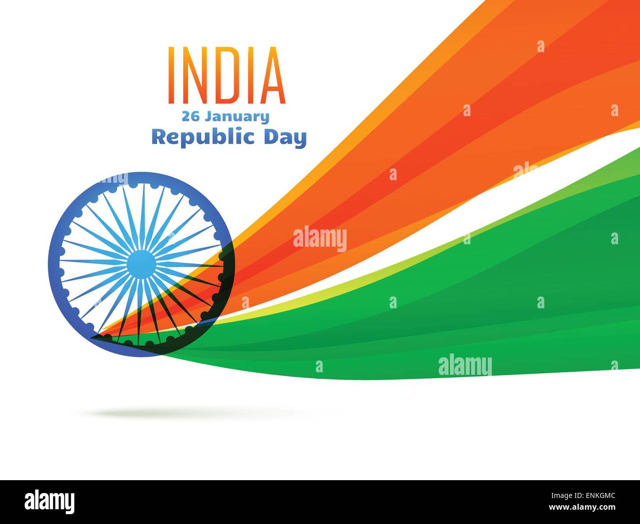 vector indian flag design made in wave style in tricolor Stock Vector ...