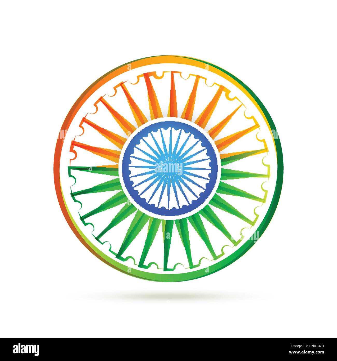 beautiful creative vector indian flag design background Stock ...