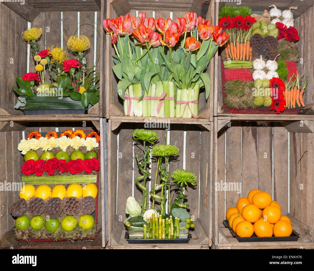 Display fruit vegetables horticultural show hires stock photography