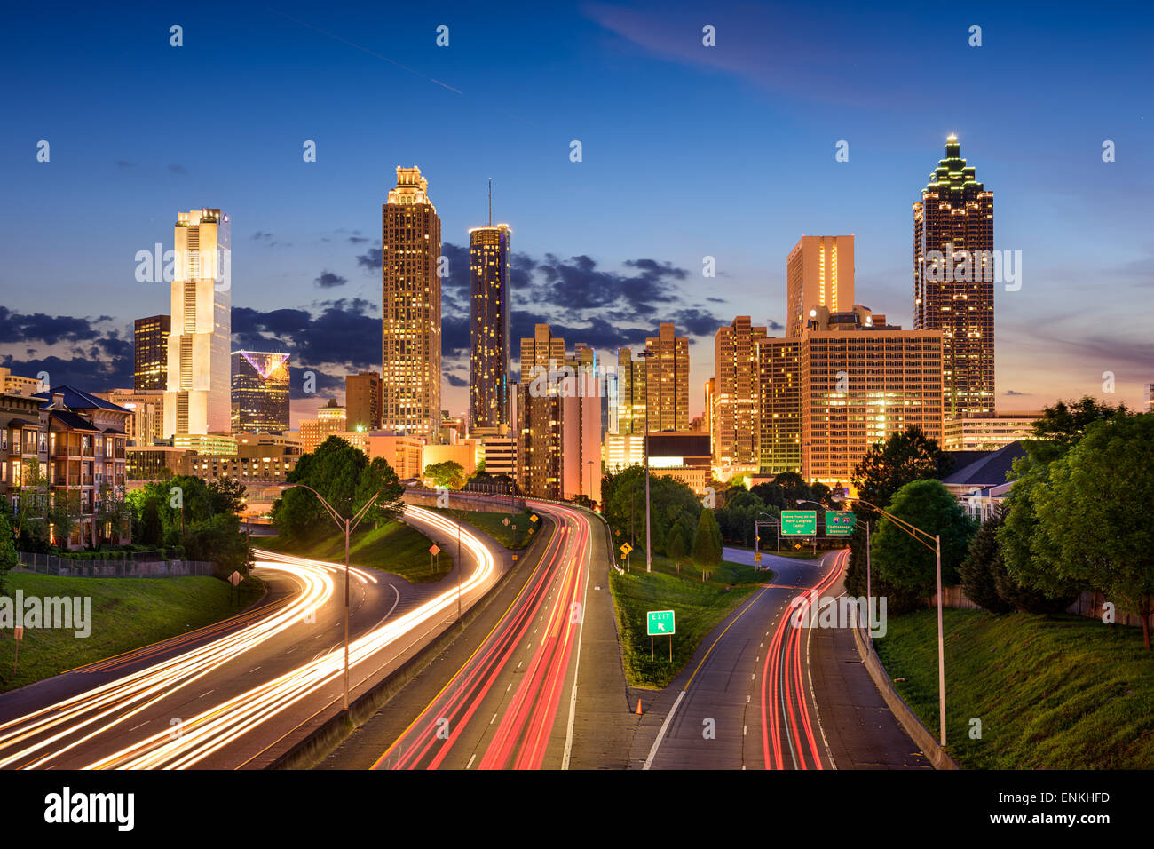 Atlanta, Georgia, USA downtown skyline. Stock Photo