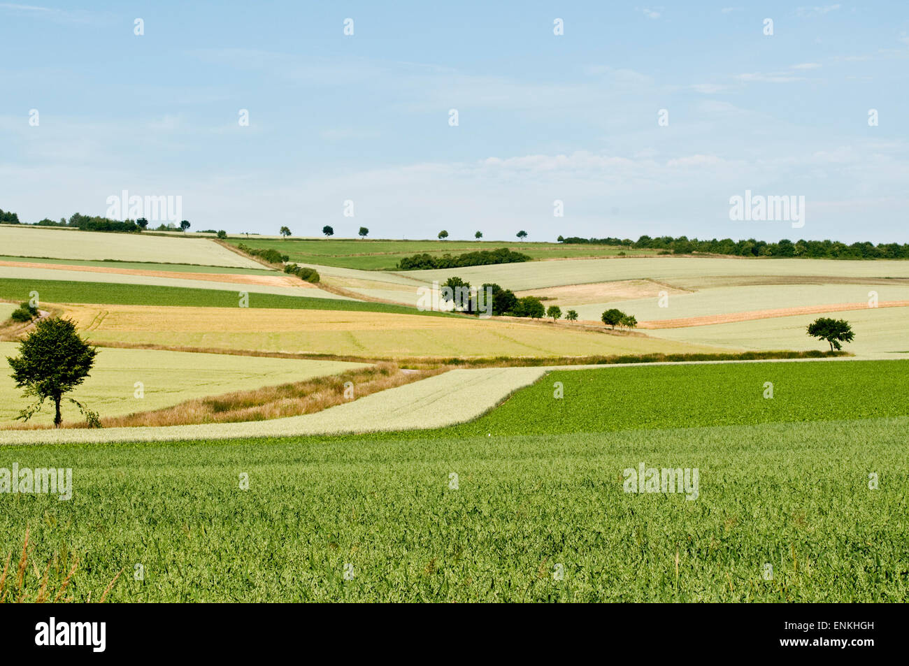 Landscape Weserbergland, Lower Saxony, Germany Stock Photo