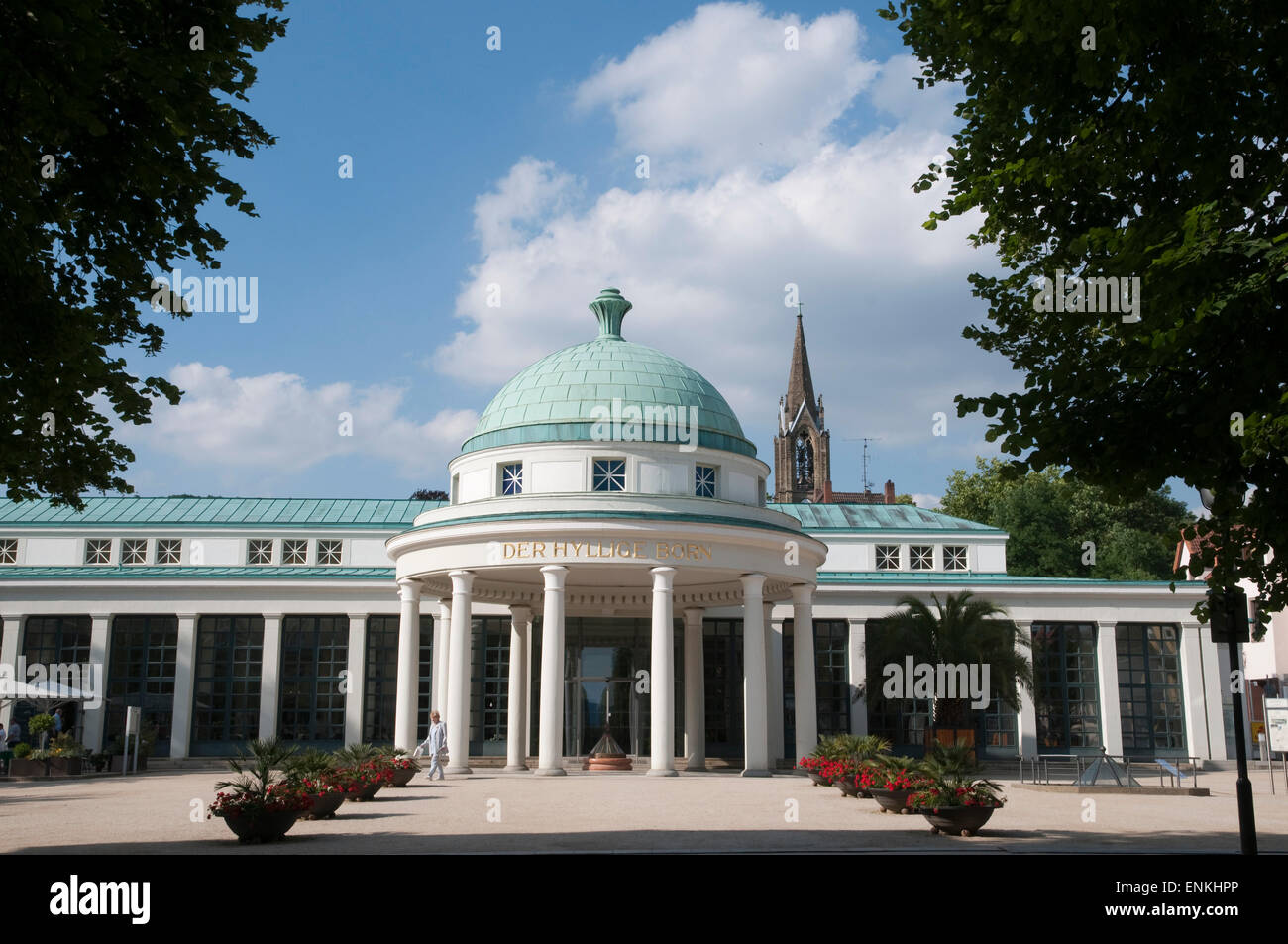 pump room, Bad Pyrmont Spa, Weserbergland, Lower Saxony, Germany Stock Photo