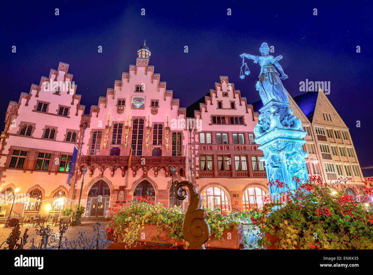 Frankfurt, German old city square. Stock Photo