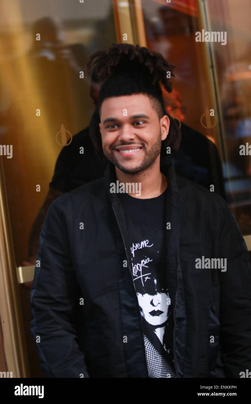 New York, NY, USA. 7th May, 2015. The Weeknd on stage for NBC Today Show Concert with THE WEEKND, Rockefeller Plaza, New York, NY May 7, 2015. Credit:  Abel Fermin/Everett Collection/Alamy Live News Stock Photo