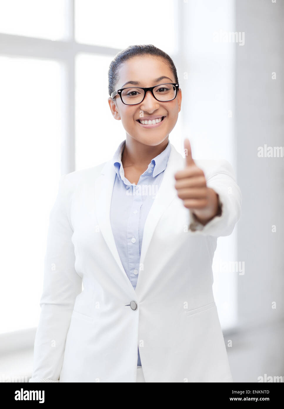 african businesswoman in office Stock Photo - Alamy