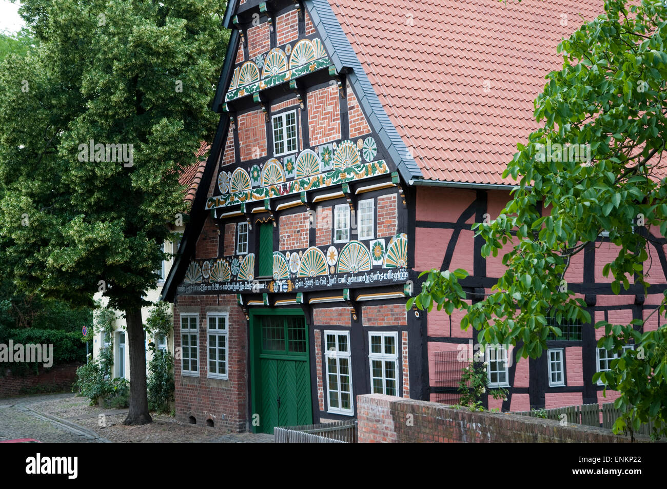 Fachwerkhaus Strukturstrasse 7, Verden an der Aller, Niedersachsen, Deutschland |  Timber framed house, Verden on Aller, Lower S Stock Photo