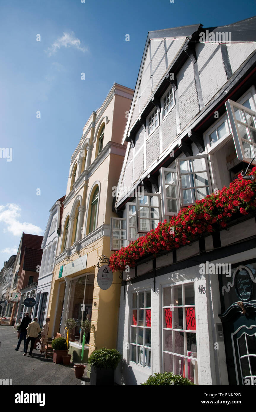 Haeuser in der Altstadt, Oldenburg, Niedersachsen, Deutschland Houses