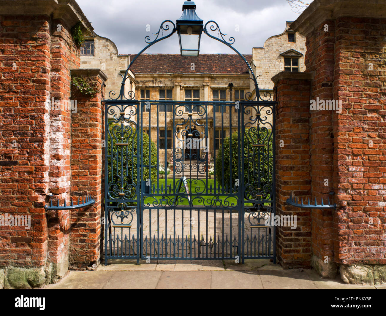 The Treasurers House Gate from Minster Yard in York Yorkshire England Stock Photo