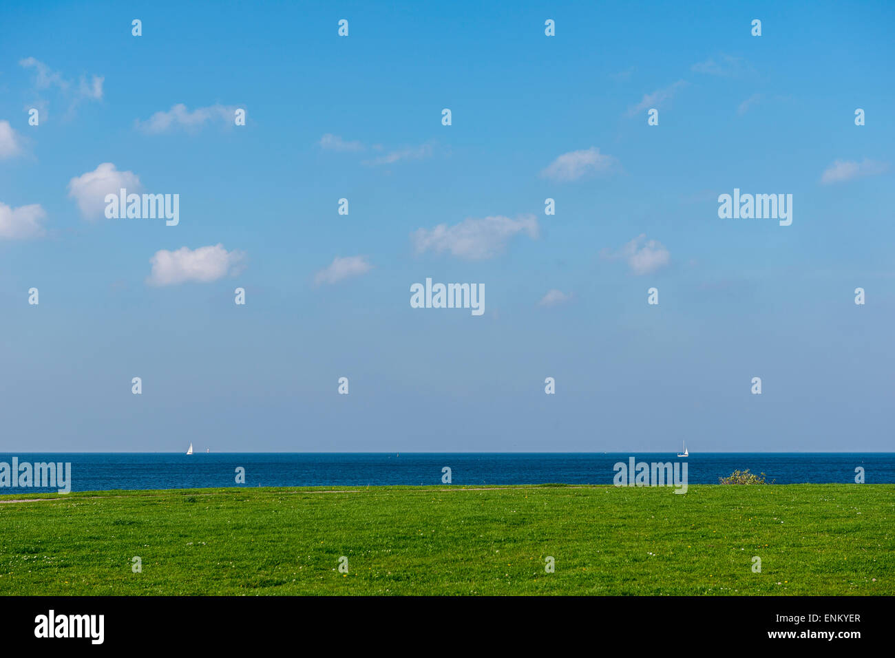 Clear blue sky green grass hi-res stock photography and images - Alamy