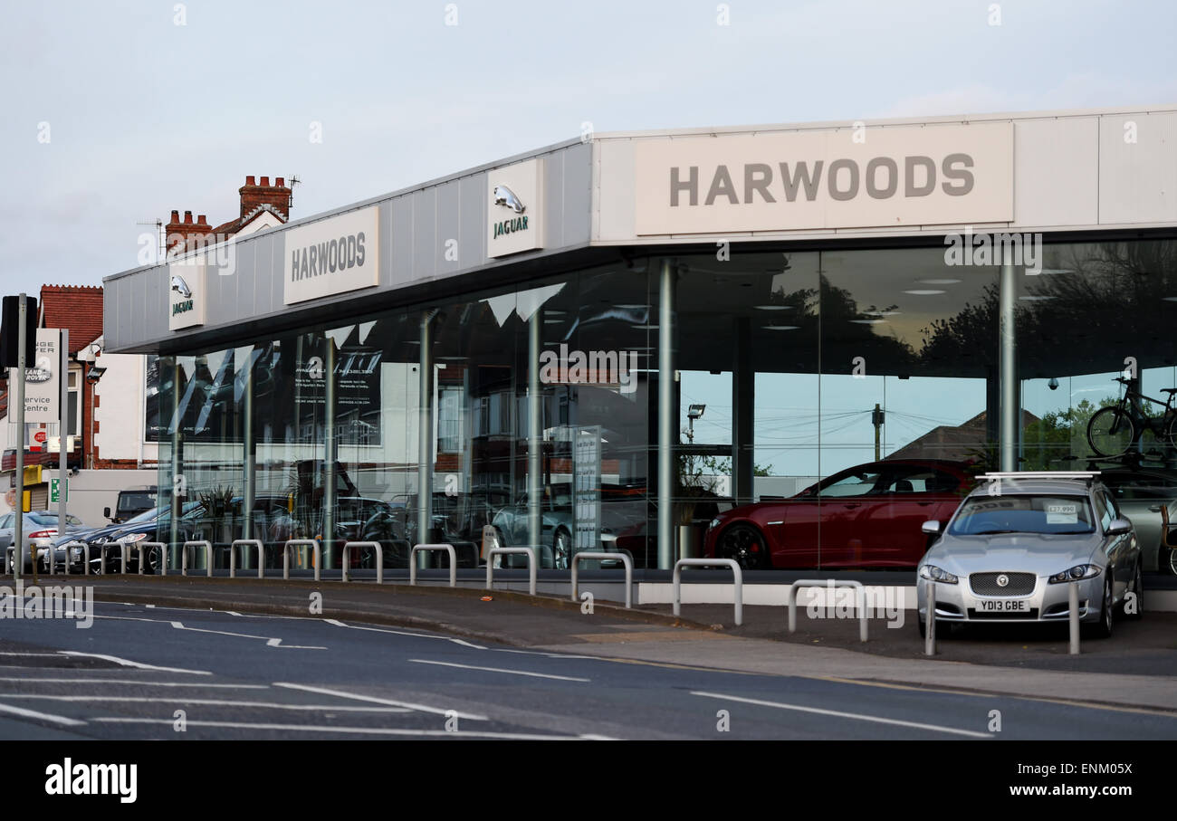Harwoods Jaguar Car Showroom At Hove Brighton Sussex Uk Stock