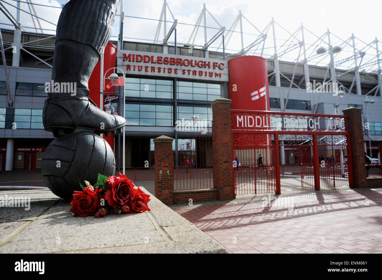 Middlesbrough Teeside UK - The Riverside Stadium football club stadiums England Stock Photo
