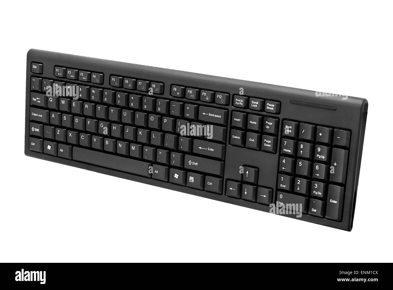 computer keyboard isolated on white Stock Photo Alamy