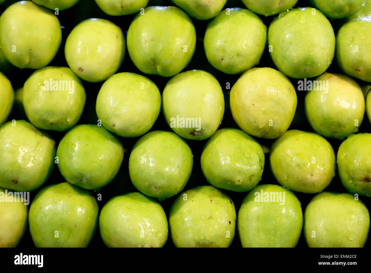 Chinese Plums, Ruam Chock Market, Chiang Mai, Thailand Stock Photo