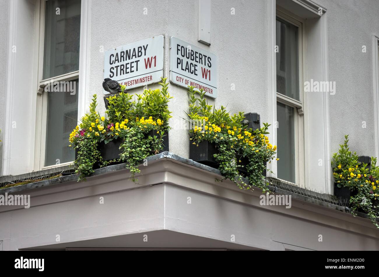 carnaby  street sign London Stock Photo