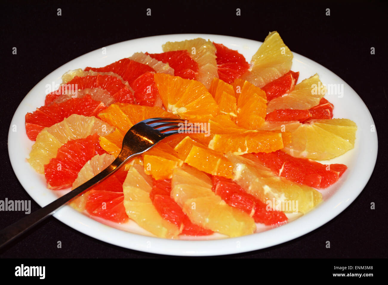 Citrus fruit salad Stock Photo