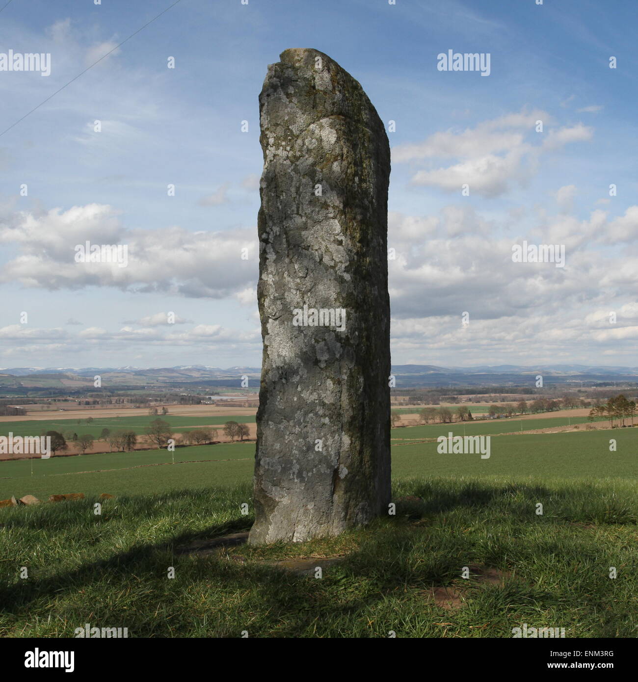 Keillor stone Scotland  April 2015 Stock Photo