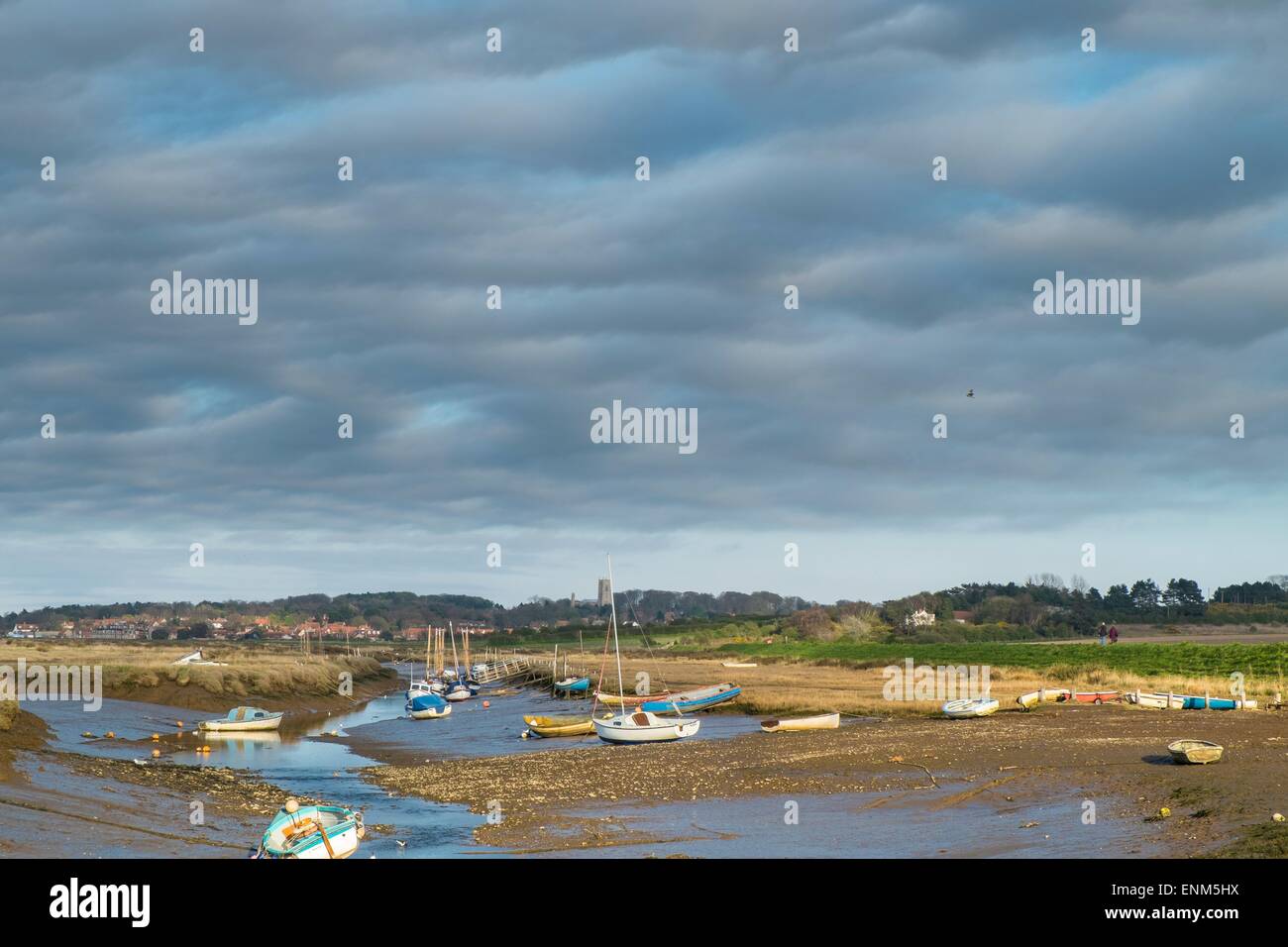 Cloud formations on the North Norfolk coast. Stock Photo