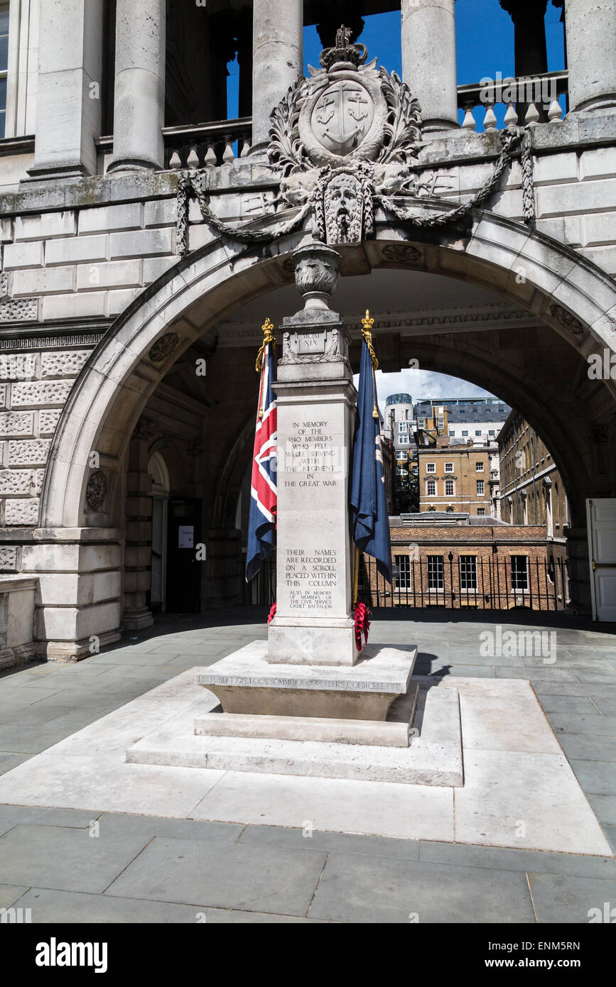 WW1 War Memorial At Somerset House, Strand, London WC2, UK Stock Photo ...