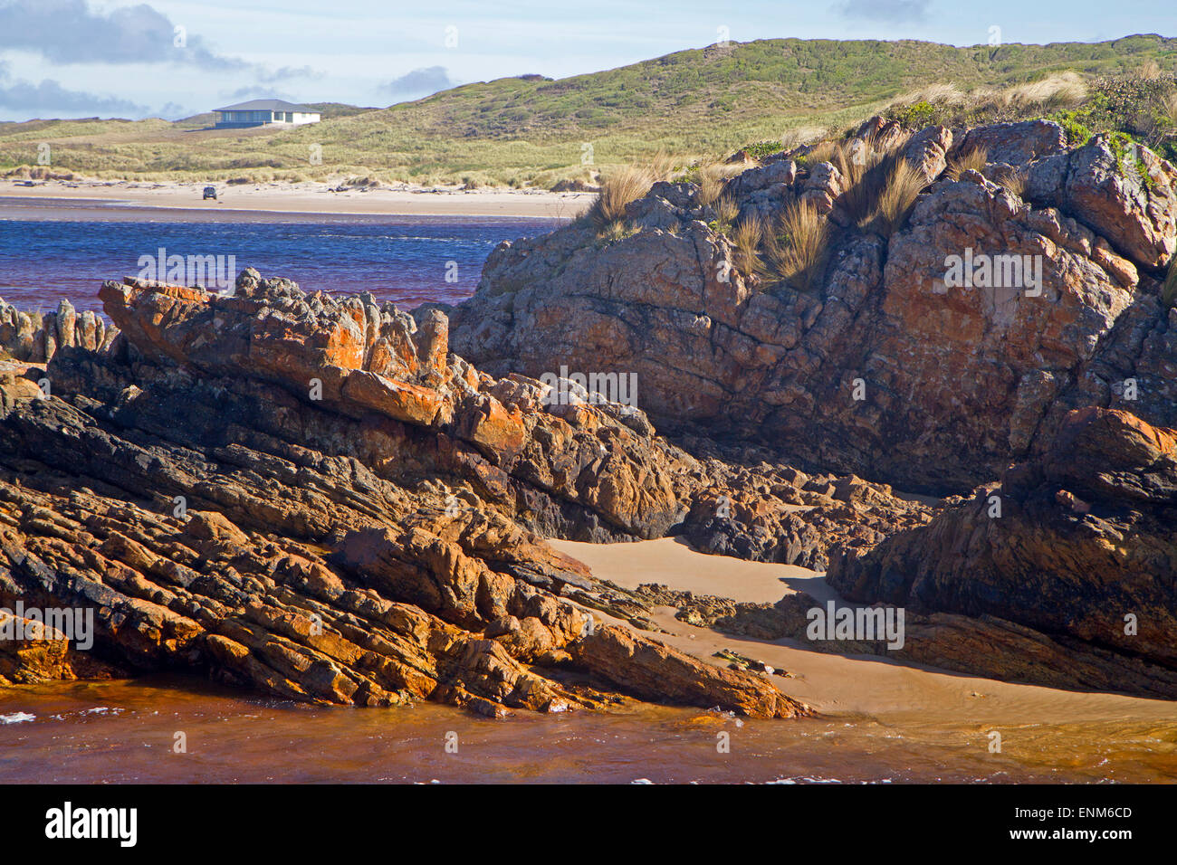The rugged coast at Gardiner Point, billed as the Edge of the World Stock Photo Alamy