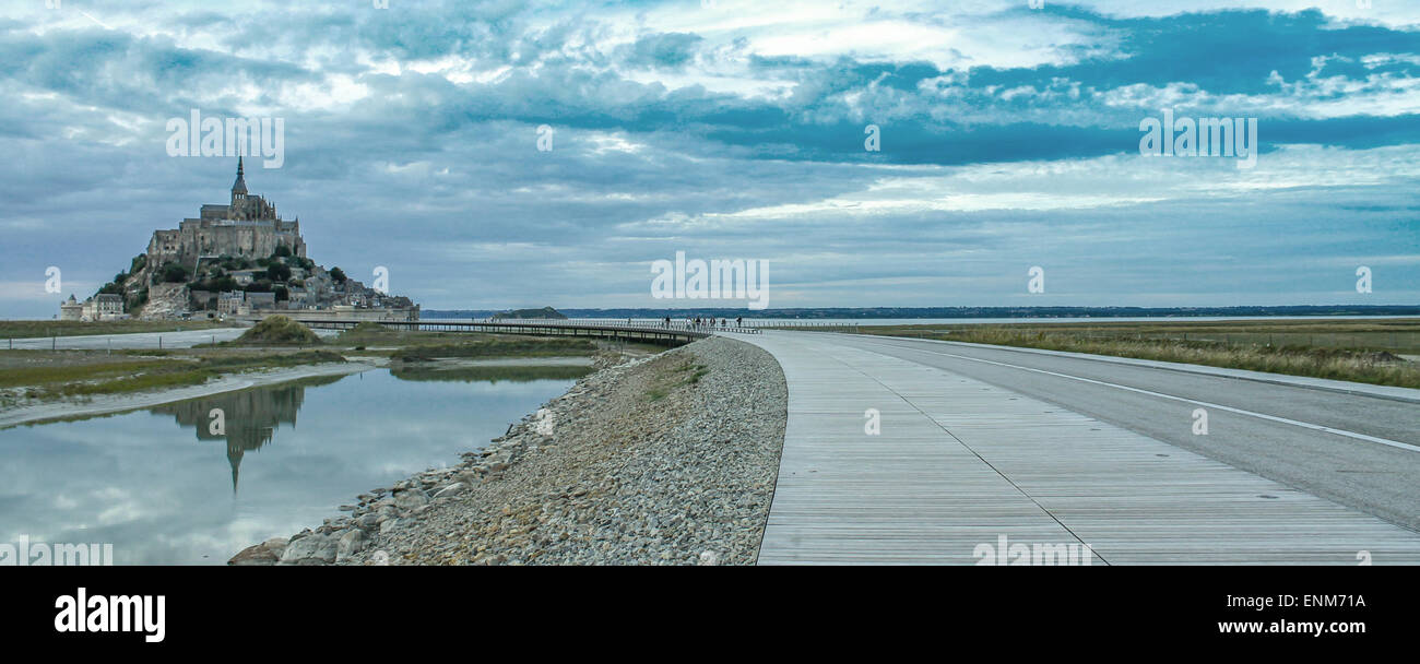 View of Mont Saint-Michel, Normandy, France Stock Photo