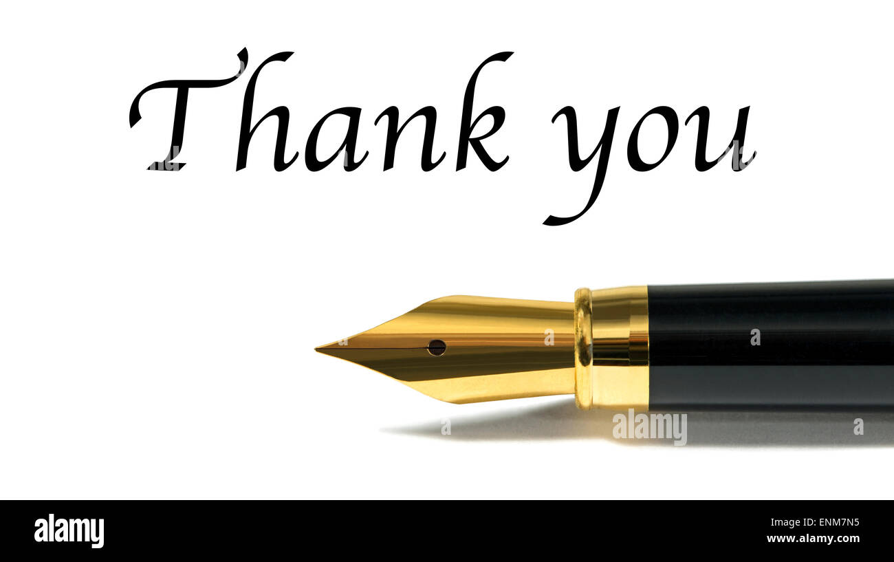 Fountain Pen Writing Thank You